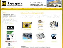 Tablet Screenshot of hopespare.com